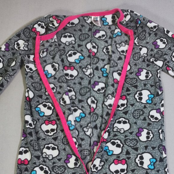 Monster High Onesie girl pyjamas size M (10-12) grey with graphic design - Picture 3 of 11